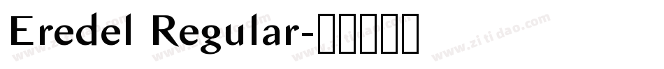 Eredel Regular字体转换